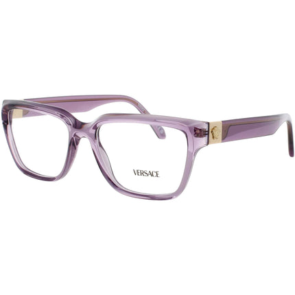 Versace Women's Eyeglasses - Violet Acetate Square Shape Full Rim Frame | 0VE3357 5464 ,