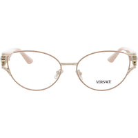 Versace Women's Eyeglasses - Pale Rose Gold Metal/Acetate Cat Eye Frame | 0VE1309 1519 ,