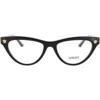 Versace Women's Eyeglasses - Black Acetate Cat Eye Shape Full Rim Frame | 0VE3364U GB1 ,