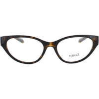 Versace Women's Eyeglasses - Havana Acetate Cat Eye Full Rim Frame | 0VE3372U 108 ,