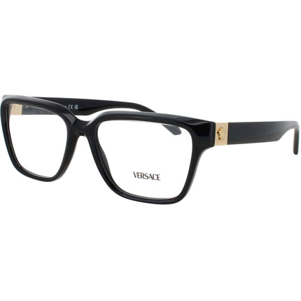 Versace Women's Eyeglasses - Black Acetate Square Shape Full Rim Frame | 0VE3357 GB1 ,