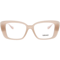 Versace Women's Eyeglasses - Opal Beige Acetate Butterfly Full Rim | 0VE3385U 5538 ,