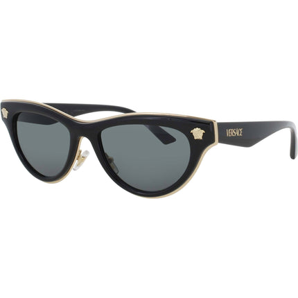Versace Women's Sunglasses - Black Acetate Cat Eye Shape Full Rim Frame | 0VE2273 GB1 ,