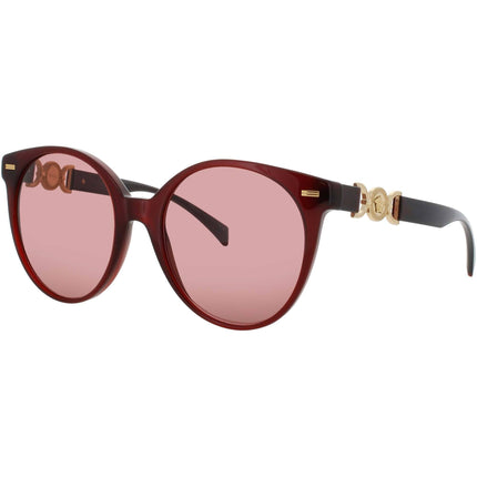 Versace Women's Sunglasses - Opal Red Acetate Round Full Rim Frame | 0VE4442 5410 ,