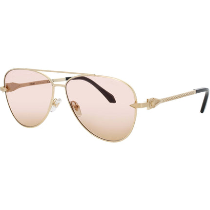 Versace Men's Sunglasses - Gold Metal Aviator Shape Full Rim Frame | 0VE2283 1002 ,