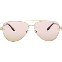 Versace Men's Sunglasses - Gold Metal Aviator Shape Full Rim Frame | 0VE2283 1002 ,