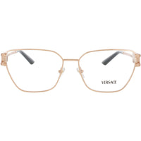 Versace Women's Eyeglasses - Rose Gold Geometric Full Rim Frame, 55mm | 0VE1301 1412 ,