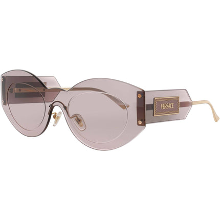Versace Women's Sunglasses - Gold Metal Round Shape Rimless Frame | 0VE2276 100258 ,