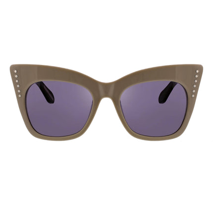 BCBG Max Azria Women's Sunglasses - Opaque Blush Cat Eye Shape Frame | BA5010-264 ,