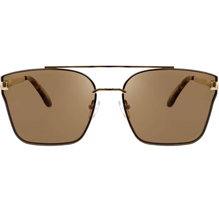 BCBG Max Azria Women's Sunglasses - Shiny Light Gold/Solid Brown Frame | BA4020-901 ,