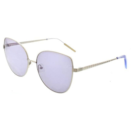BCBG Max Azria Women's Sunglasses - Silver/Light Grey Cat Eye Frame | BA4026-045 ,