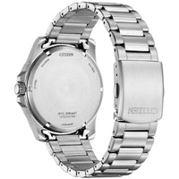 Citizen Men's Watch - Marine 1810 Eco-Drive Black Dial Silver Bracelet | AW1816-89E ,