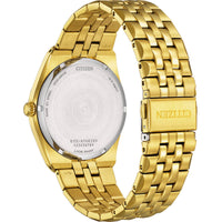 Citizen Men's Watch - Corso Eco-Drive Black Dial Yellow Gold Bracelet | BM7333-85E ,