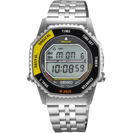Seiko Men's Watch - Conceptual Rotocall Chrono Grey Digital Dial Bracelet | SMGG17P1 ,