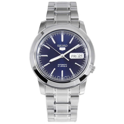 Seiko Men's Watch - Seiko 5 Automatic Blue Dial Silver Steel Bracelet | SNKE51K1 ,