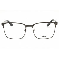 BMW Men's Eyeglasses - Shiny Gunmetal Metal Rectangular Full Rim Frame | BW5017 008 ,