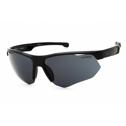 Carrera Men's Sunglasses - Black Plastic Wraparound Half Rim | CARDUC 044/S 0807 IR ,