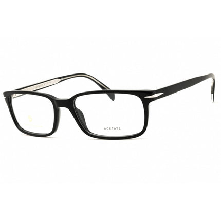 David Beckham Men's Eyeglasses - Black Acetate Rectangular Full Rim | DB 1065 0807 00 ,