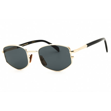 David Beckham Men's Sunglasses - Gold Metal Oval Full Rim Frame | DB 1129/S 0RHL IR ,