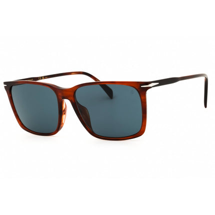 David Beckham Men's Sunglasses - Brown Horn Plastic Rectangular | DB 1145/G/S 0EX4 KU ,
