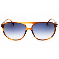 David Beckham Men's Sunglasses - Brown Horn Plastic Oval Full Rim | DB 1159/S 0EX4 2A ,