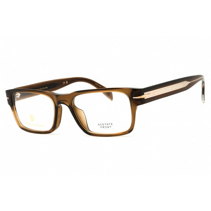 David Beckham Men's Eyeglasses - Brown Acetate Rectangular Frame | DB 1170/F 009Q 00 ,