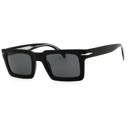 David Beckham Men's Sunglasses - Black Acetate Rectangular Frame | DB 7126/S 0807 IR ,