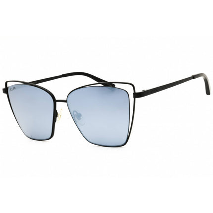 DIFF Eyewear Women's Sunglasses - Matte Black Metal Cat Eye Full Rim | SDFBCK3 MBLA ,