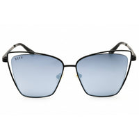 DIFF Eyewear Women's Sunglasses - Matte Black Metal Cat Eye Full Rim | SDFBCK3 MBLA ,