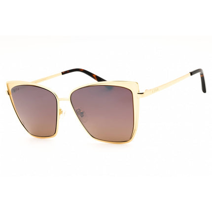DIFF Eyewear Women's Sunglasses - Gold Metal Cat Eye Full Rim Frame | SDFBCKY 0GOL ,