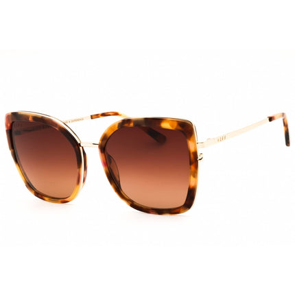 DIFF Eyewear Women's Sunglasses - Lotus Tortoise Metal Cat Eye Frame | SDFCLRS 570GOL ,
