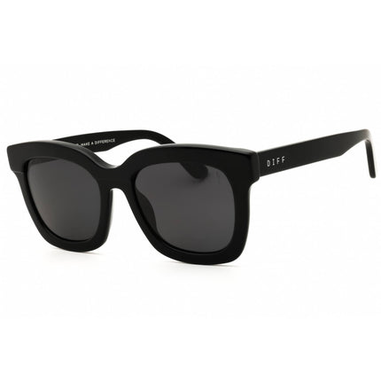 DIFF Eyewear Women's Sunglasses - Black Acetate Rectangular Full Rim | SDFCRSN BLAP ,