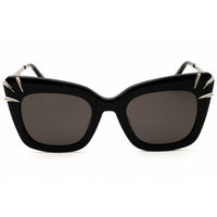 DIFF Eyewear Women's Sunglasses - Black/Grey Acetate Cat Eye Full Rim | SDFPNTH 9P7X ,