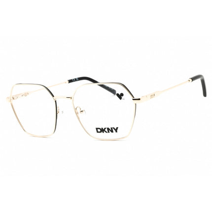 DKNY Women's Eyeglasses - Gold Metal Rectangular Shape Full Rim Frame | DK1033N 717 ,