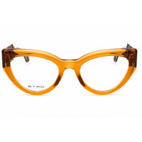Etro Women's Eyeglasses - Amber Gold Plastic Cat Eye Full Rim Frame | 0018 0ETV 00 ,
