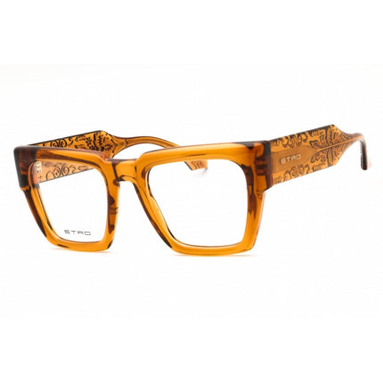 Etro Women's Eyeglasses - Amber Gold Plastic Rectangular Full Rim Frame | 0019 0ETV 00 ,