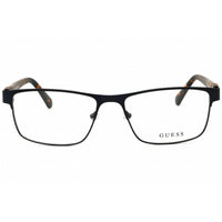 Guess Men's Eyeglasses - Matte Blue Metal Rectangular Full Rim, 57mm | GU50003 091 ,