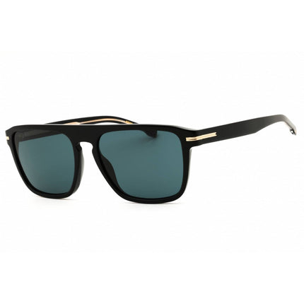 Hugo Boss Men's Sunglasses - Black Plastic Rectangular Full Rim Frame | 1599/S 0807 KU ,