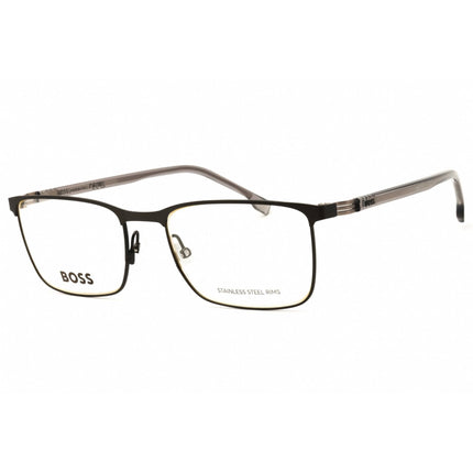 Hugo Boss Men's Eyeglasses - Matte Ruthenium/Black Metal Full Rim Frame | 1637 0SVK 00 ,