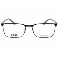 Hugo Boss Men's Eyeglasses - Matte Ruthenium/Black Metal Full Rim Frame | 1637 0SVK 00 ,