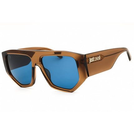 Just Cavalli Unisex Sunglasses - Transparent Light Brown Acetate Frame | SJC097 0805 ,