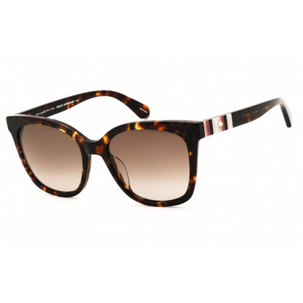 Kate Spade Women's Sunglasses - Dark Havana Plastic Full Rim Frame | Kiya/S 0086 HA ,
