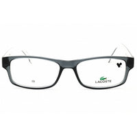 Lacoste Men's Eyeglasses - Grey Injected Propionate Rectangular Full Rim | L2707 035 ,