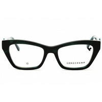 Longchamp Women's Eyeglasses - Green Horn Acetate Cat Eye Full Rim Frame | LO2762 304 ,