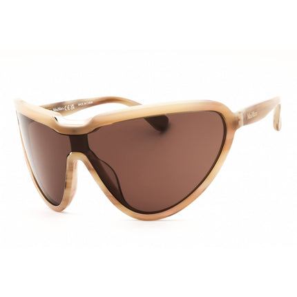 Max Mara Women's Sunglasses - Grey/Brown Acetate Shield Full Rim Frame | MM0084 20E ,