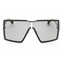 Max Mara Women's Sunglasses - Shiny Palladium Metal Shield Full Rim Frame | MM0117 16A ,