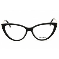 Max Mara Women's Eyeglasses - Shiny Black Acetate Cat Eye Full Rim Frame | MM5006 001 ,