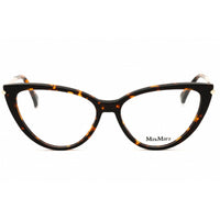 Max Mara Women's Eyeglasses - Dark Havana Acetate Cat Eye Full Rim Frame | MM5006 052 ,