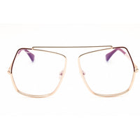 Max Mara Unisex Eyeglasses - Shiny Rose Gold Metal Oversized Full Rim | MM5118-B 028 ,