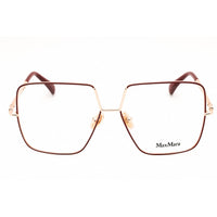 Max Mara Women's Eyeglasses - Shiny Red Metal Oversized Full Rim Frame | MM5120 066 ,